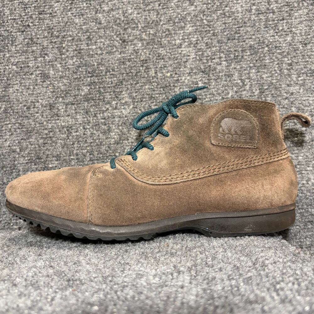 Sorel Mens Size 9 Brown Suede Leather Lace Up Chukka Ankle Boots Outdoor Shoes